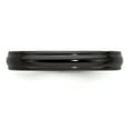 thumbnail image 4 of Edward Mirell Titanium Black Ti Triple Domed 4mm Band, 4 of 7
