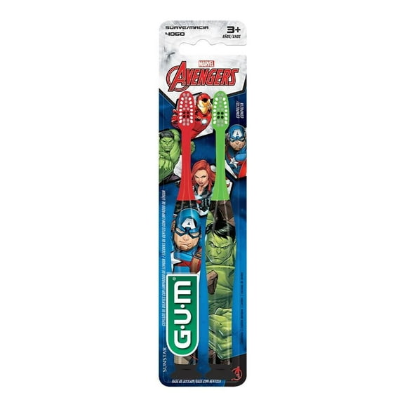 Cepillo dental GUM Avengers suave 2 pzas