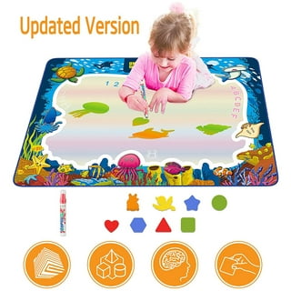 Magic Water Drawing Mat Doodle Mat Pens Baby Play Mat Rug Montessori T –  The Sidetracked Parent