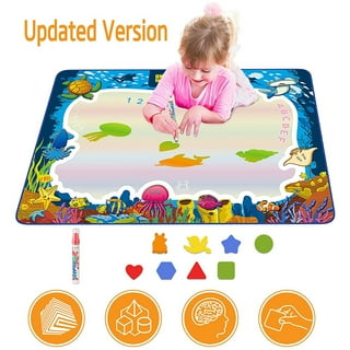 40x32 Inches Luminous Magic Doodle Drawing Mat Glow in the Dark, Extra  Large Water Drawing Mat Toddler Toys Gifts, Paint Writing Color Mat Kids  Toys for Age 3-12 Years Old Toddler 