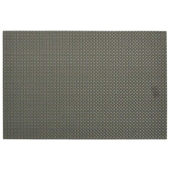 HUBERT® Placemats Grey Vinyl Woven - 11 4/5 W x 17 3/4 L 12 Per Case