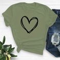 thumbnail image 5 of Otvok Valentine'S Day Fashion Crewneck Short Sleeve T-Shirt Casual Loose Shirt for Women, 5 of 6