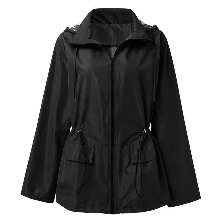 TTHXQING Rain Ponchos for Women Outdoor Waterproof Hooded