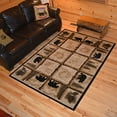 thumbnail image 2 of Rug Empire Rustic Lodge Area Rug, Bear Cabin, 4X6, 2 of 2