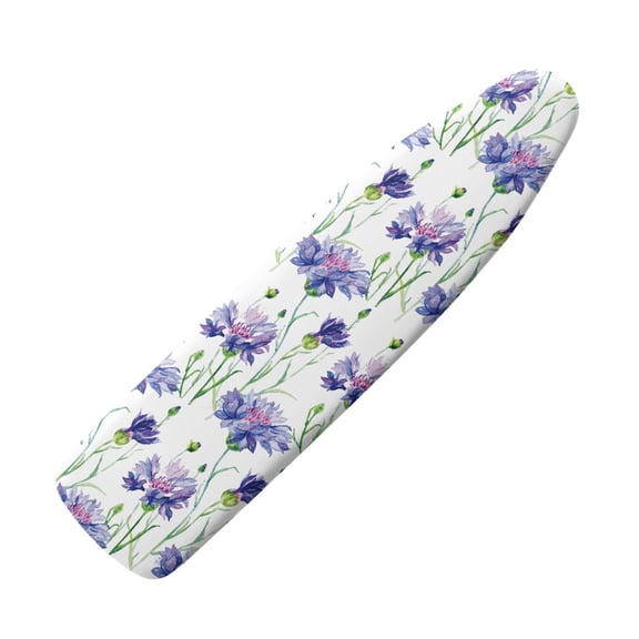 HELLHERO Watercolor Cornflower Ironing Board Cover Hook & Loop Straps Elastic Edge Replacement Accessories for Friends