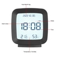 thumbnail image 5 of Digital Alarm Clock Multifunctional Temperature Humidity High Accuracy Kids Alarm Clock for Bedroom Bedside Home, 5 of 8