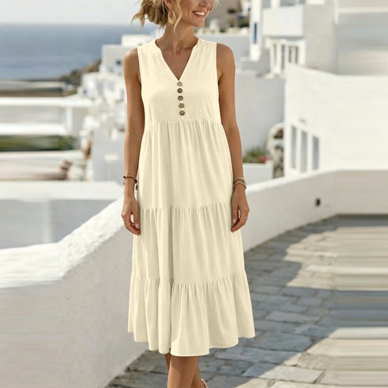 long informal dresses Women's Casual Satin Maxi Dress with Empire Waistline and 3/4 Sleeves  Ankle-Length Solid Orange from Dhgate Basic & Casual Dresses
