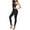 Black, variant on Fvwitlyh Pantoufles Pour Femmes Yoga Basic Wide Waistband Solid Flare Leg Pants Women Active Bottomswomen Sports Pants Yoga Basic Wide Waistband Solid Flare Leg Pants A,S