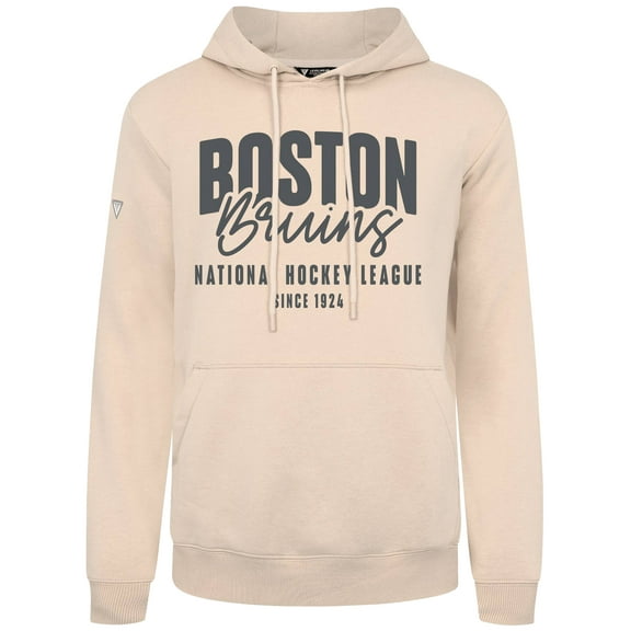 Men's Levelwear  Khaki Boston Bruins Podium Response Pullover Hoodie