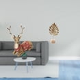 thumbnail image 2 of Estatua de hoja de reno, escultura en forma de alce, adorno de mesa, figura de ciervo, artesanía de hoja de metal, decoración abstracta creativa nórdi, 2 of 8