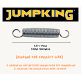 Jumpking Trampoline Springs - 44 Pack Of 7-Inch Heavy Duty Galvanized Steel Replacement Springs With Pulling Tool