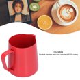 thumbnail image 5 of 400ml PTFE Pointed Mouth Milk Frothing Jug Stainless Steel Coffee Jug for Home KitchenRed, 5 of 5