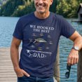 thumbnail image 3 of Jollimate Custom Name T-shirt, We Hooked The Best Dad Shirt, Fishing Dad Gift, Fisherman Gift, 3 of 6