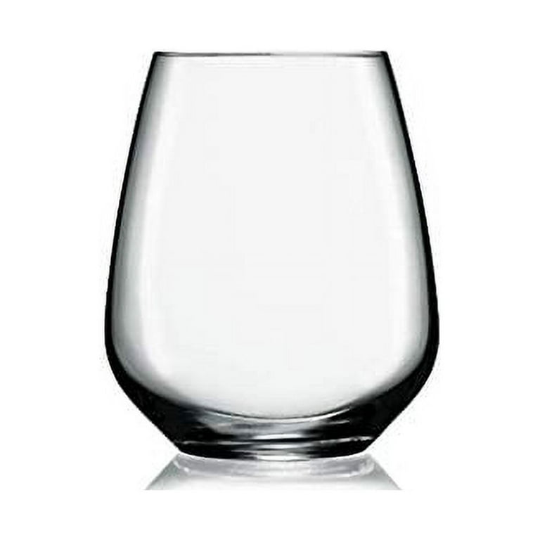 Luigi Bormioli Atelier Stemless Cabernet Wine Glass  23-1/4-Ounce, Set of 6: Wine Glasses