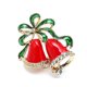 thumbnail image 3 of Muñeco de nieve alce regalos guantes pingüino Santa Pins broches esmalte dibujos animados sombrero rojo Feliz Navidad broche fiesta regalos de navidad, 3 of 3