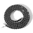 thumbnail image 4 of Collar de cadena de tenis de hip hop para hombre, cadena de pistola negra de 4 mm con circonita negra de una sola fila, marca de moda de hip hop, 4 of 5