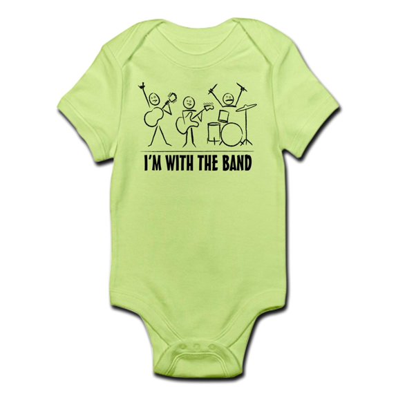 CafePress - Stickman Band Body Suit - Baby Light Bodysuit
