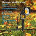thumbnail image 2 of ZUCKEO 10W Low Voltage Landscape Lighting LED Lights, 12V 24V Waterproof Outdoor Spotlights 1000LM Warm White Light for Floor Garden Yard Pathway (20 Pack with Connectors), 2 of 5