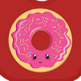 thumbnail image 4 of Inktastic Hot Pink Donut Boys or Girls Baby Bib, 4 of 4