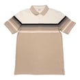 thumbnail image 1 of Playera Polo George Caballero Rayas Horizontales Beige Talla EEG, 1 of 4