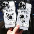 thumbnail image 3 of Compatible with iPhone Case,Transparent Cute Creative Funny Astronauts Bumper Camera Lens Protection Clear Soft Shockproof Cover Phone Case (2,iPhone X/Xs), 3 of 6