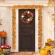thumbnail image 5 of pstuiky Decoraciones de Halloween y Acción de Gracias guirnalda de hojas artificiales calabaza colgante de ratán guirnalda de hojas de arce decoración para interiores hogar Halloween, 5 of 6