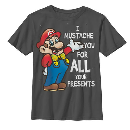 Nintendo Boys' Christmas Mario Mustache For Presents