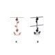 thumbnail image 3 of Estante de Metal Sonducket para collar de rosas con 64 ganchos color bronce, 3 of 6