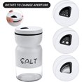thumbnail image 3 of Juego de salero y pimentero, juego de 2, salero de vidrio y acero inoxidable de 125 ml, 3 of 5
