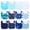 Multicolor-Blue Style, variant on Benoxine Waterproof Cotton Soft Absorbent Baby Bibs with Adjustable Snap Closure