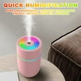 thumbnail image 5 of LACKUST Humidifiers for Bedroom,New 220ml Colorful Car Humidifier, Heavy Mist for Household and Vehicle Use,Pink, 5 of 6