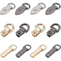 1 Box 12 Pack Metal Bag Chain Buckle 6 Styles Alloy Purse Suspension Clasp Handbag Side Clip Buckles Detachable D Ring Buckle Chain Link Connector Backpack Hardware for DIY Leather Craft Making