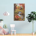 thumbnail image 4 of Canvas Prints Autumn Cabin Fall Forest Lake Tree Leaves Canvas Picture Autumn Country Farm Artwork Wall Art For Kitchen 16x24inch for Modern Home Living Room Bathroom Décor Framed Artwork, 4 of 8