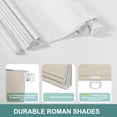 thumbnail image 2 of BERISSA No Drill No Tools Blackout Roman Shades for Indoor Windows Cordless, Tension Roman Blinds,Pull Down Window Shades for Home Office Easy to Install,70% Blackout Beige, ,34"W X 72"H, 2 of 8