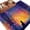 Purple, variant on Sitting Black Cat Washable Small Entryway Area Rugs 2'x3', Enchanted Forest Fantasy Sky Dreamy Low Pile Throw Rug Non-Slip Sturdy Edge Binding Carpet for Front Door Floor Room Entry