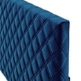 thumbnail image 5 of Headboard, King Size, Velvet, Blue Navy, Modern Contemporary Urban Design, Bedroom Master Guest Suite, 5 of 8