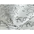 thumbnail image 4 of Ambesonne Cartoon Quilted Bedspread Set 3 Pcs, Prince and Horse, Queen Size, White Black, 4 of 5