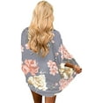 thumbnail image 2 of Haute Edition Women's Lightweight Summer Kimono Cardigan Cover Up in Leopard and Floral, 2 of 2