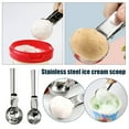 thumbnail image 2 of SHAPERME Ice Cream Scoops Scooper Potato Cookie Dough Stainless Steel Spoons 12pcs, 2 of 8