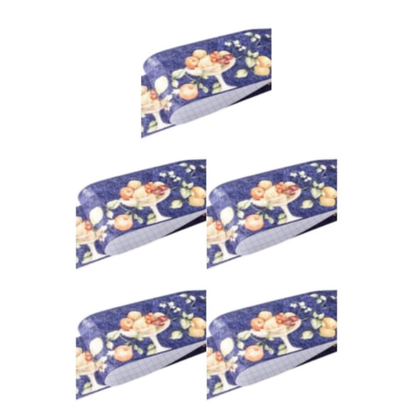 Advancent Palo de esquina de pared con borde de PVC de moda retro y opciones multicolores y respetuosas con el medio ambiente fruta azul Type2 NO2