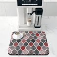 thumbnail image 2 of Washable Rubber Boho Floral Retro Dish Drying Mats for Kitchen Counter Home Large Coffee Bar Pad Accessories and Decor for Utensils Stemware 16''x18'', 2 of 7