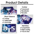 thumbnail image 5 of Kpop BTS Men's Hawaiian Shirts Short Sleeve Button Down Casual Shirts Summer Tropical Aloha Beach Shirts, 5 of 7