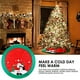 thumbnail image 4 of Falda para árbol de Navidad AGM Adornos navideños Papá Noel y muñeco de nieve 40 cm, 4 of 8