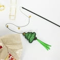 thumbnail image 4 of Pavilion - Pine Tree - 18" String Cat Toy With 18" Stick Handle With Ribbons And Bells Kitten Kitty Feline Furry Companion Christmas Holiday Gift Present, 4 of 7