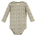 thumbnail image 5 of Hudson Baby Infant Girl Cotton Long-Sleeve Bodysuits, Leopard Hearts, 9-12 Months, 5 of 7