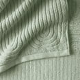 thumbnail image 3 of Beautiful by Drew Barrymore Textured Washcloth, Soft 100% Cotton, Sage Green, 3 of 7