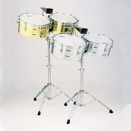KMC Music Matador 14" & 15" Timbales, Brushed Nickel/Gold Tone