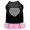 Black W/Light Pink, variant on Pet Dog Cat Dress Screen Printed, "Chevron Heart"