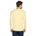 thumbnail image 2 of UltraClub Mens Cool & Dry Sport Long-Sleeve Perf Interlock Tee (8422) Butter 4XL, 2 of 3