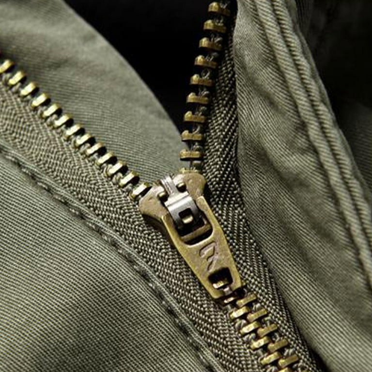 Elainilye Fashion Men's Cargo Pants Velvet Thicken Cargo Pants Baggy Casual  Washed Trousers Multi-pocket Pants For Men,Green
